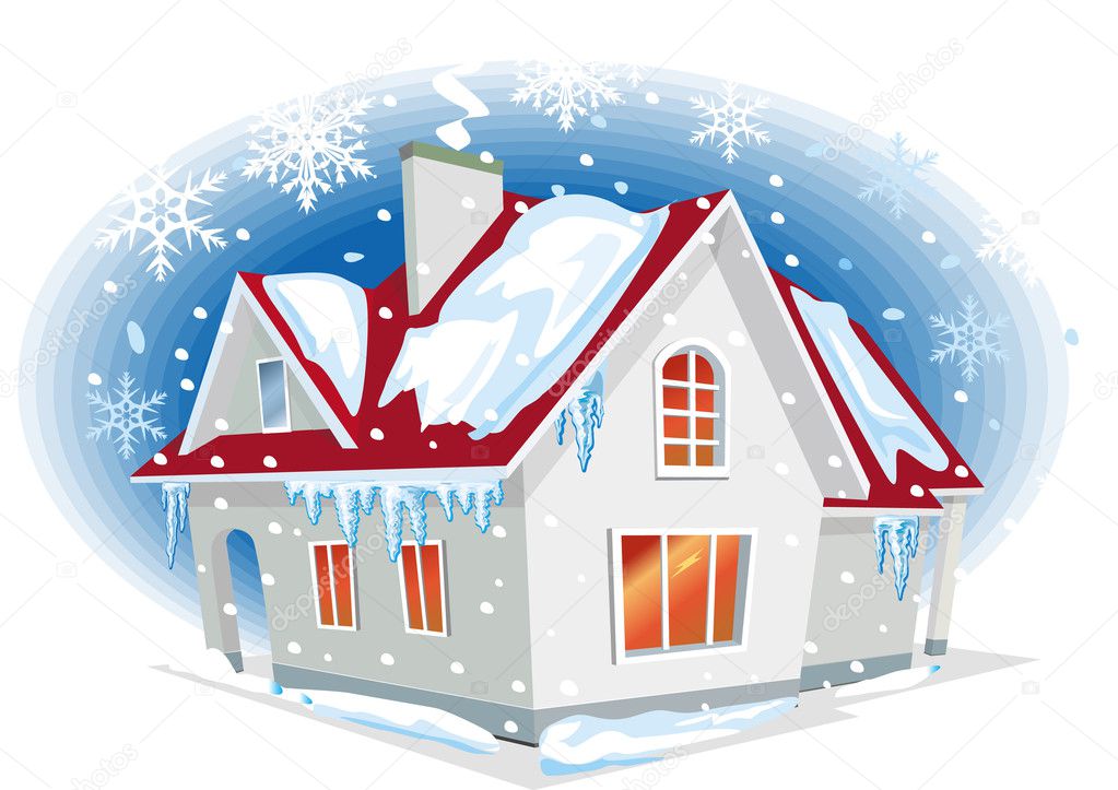 Download Winter house — Stock Vector © wikki33 #2590678