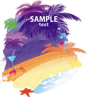 Summer background clipart