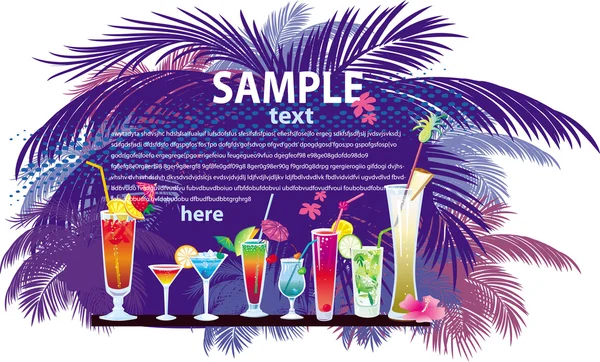 Le cocktail — Image vectorielle