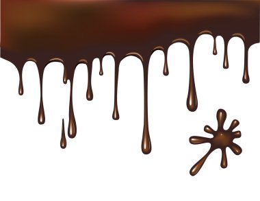 Chocolate drips clipart