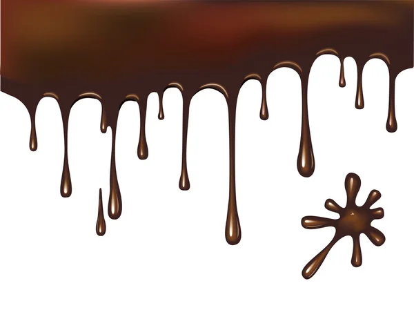 巧克力滴 — 图库矢量图片