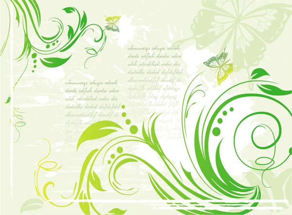 Grunge fond vert — Image vectorielle