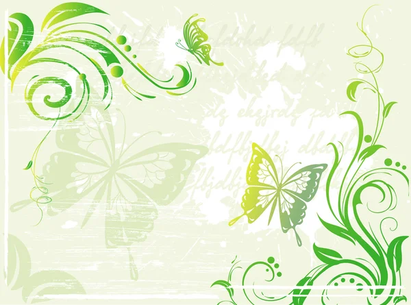 Grunge fond vert — Image vectorielle
