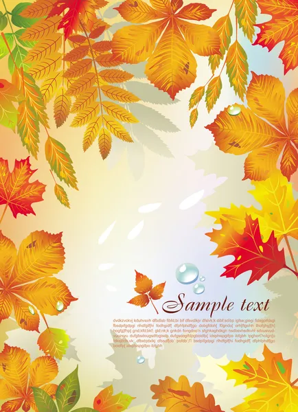 Contexte des feuilles d'automne — Image vectorielle