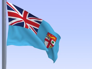 Fiji flag clipart