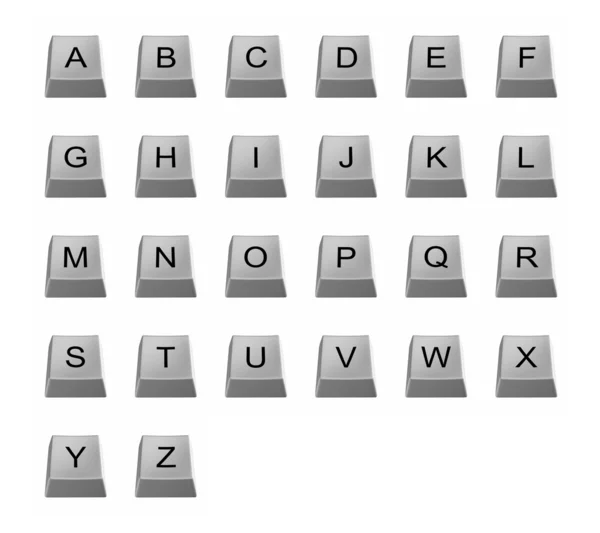 Alphabetical keys — Stock Photo, Image