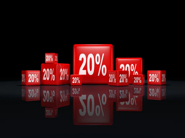 Percentage sign — Stock Photo, Image