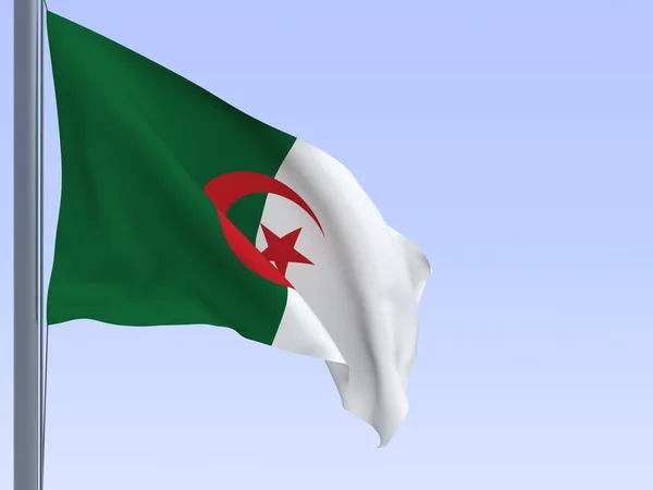 Algéria zászló — Stock Fotó
