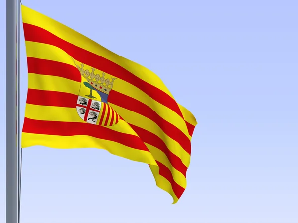 Bandera de Aragón — Foto de Stock