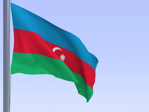 Прапор Азербайджану — стокове фото