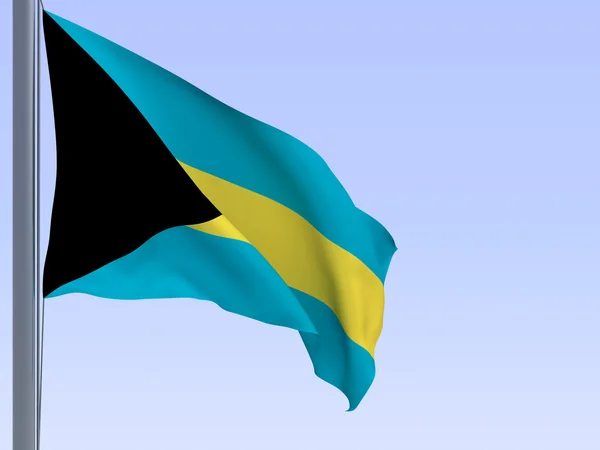 Bahamas-Flagge — Stockfoto