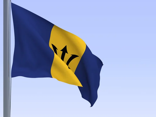Barbados-Flagge — Stockfoto