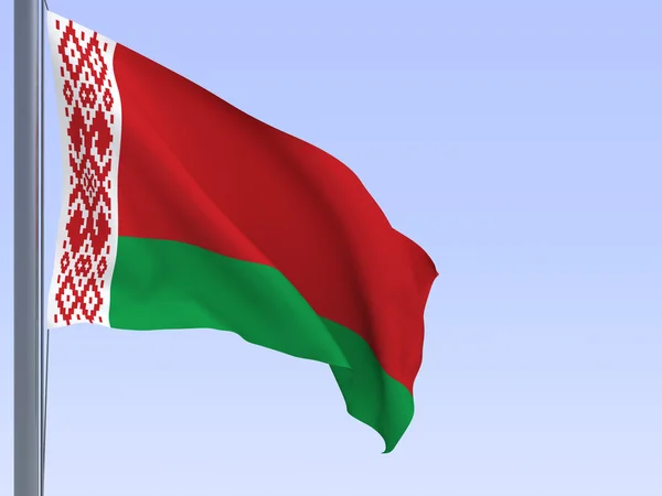 白俄罗斯国旗 — 图库照片