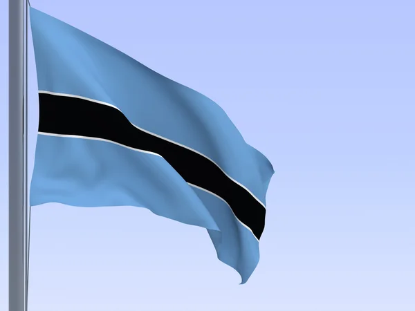 Botswana flagga — Stockfoto