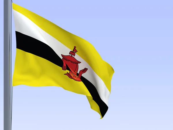 Брунейский флаг — стоковое фото