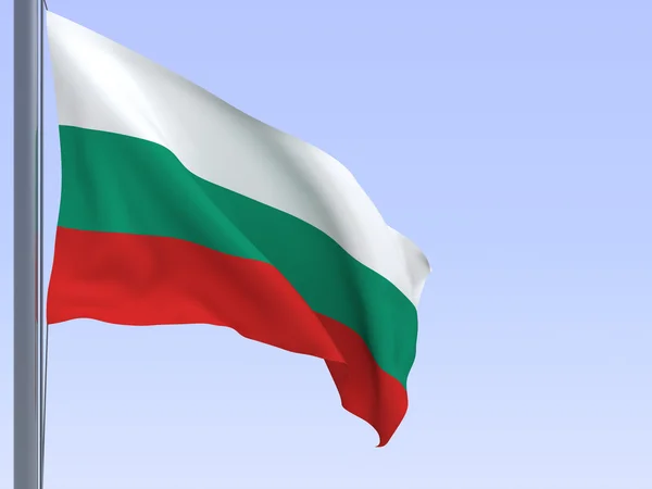 Bulgarien flagga — Stockfoto