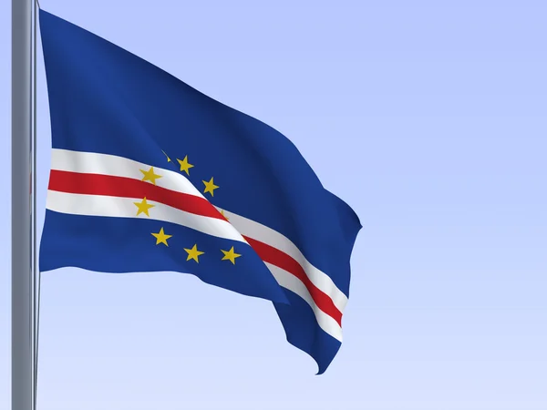 Capeverde flag — Stock Photo, Image