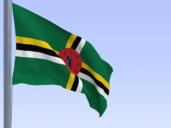 Dominica flag — Stock Photo, Image