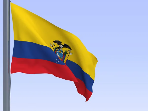 Vlag van Ecuador — Stockfoto