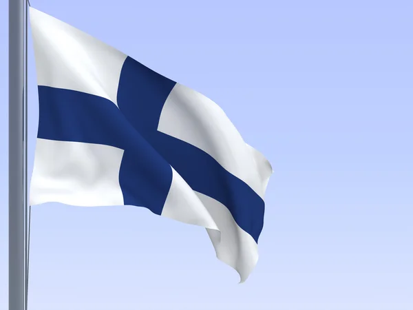 Finlandia Bandiera — Foto Stock