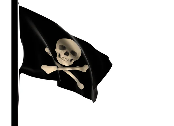 Пиратский флаг Стоковое Изображение