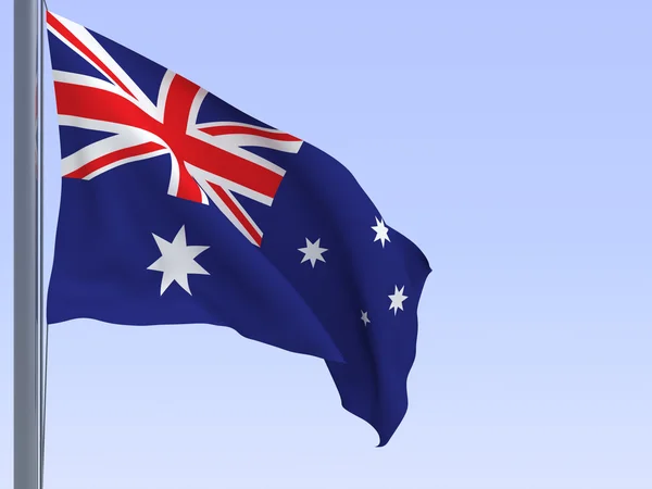Σημαία της Αυστραλίας Φωτογραφία Αρχείου