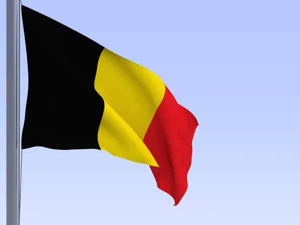 Флаг Бельгии Стоковое Изображение