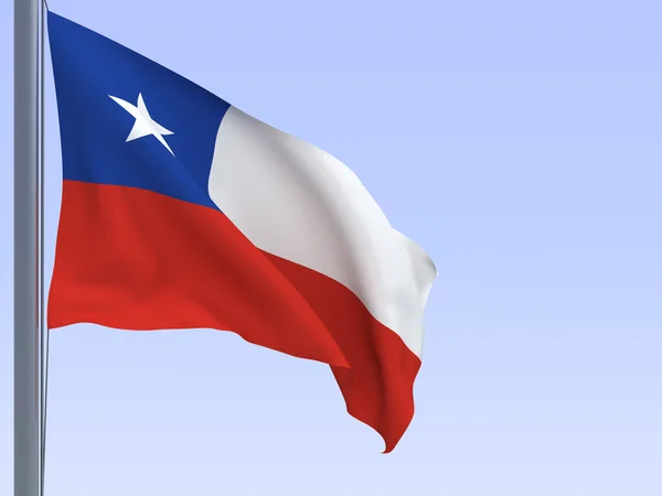 Σημαία της Χιλής Φωτογραφία Αρχείου
