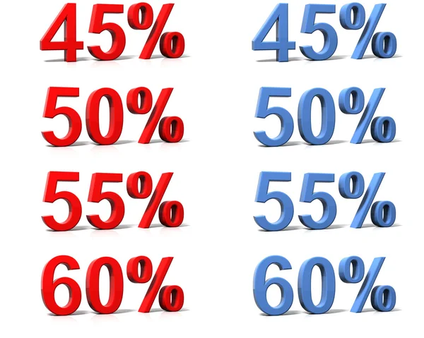 Percentage tekenen — Stockfoto