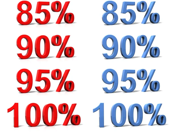 Percentage tekenen — Stockfoto