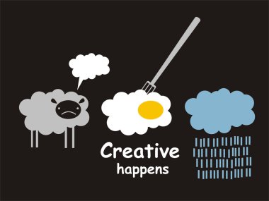 Creative Happens. clipart