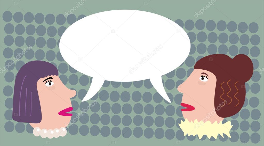 Two talking women.