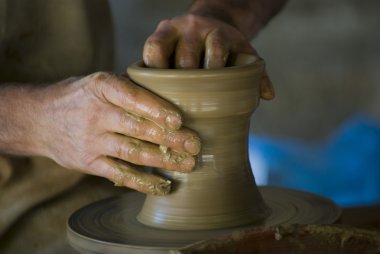A potter's wheel clipart