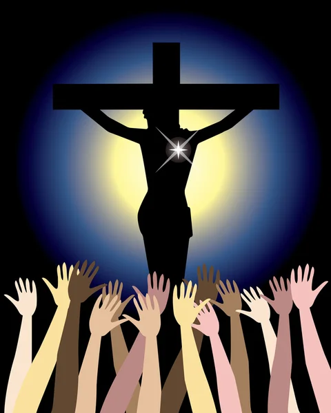 Macht des Jesus Christus Ostern — Stockvektor