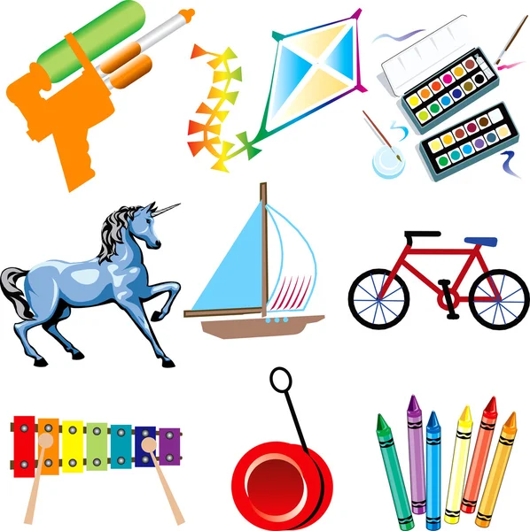 Toy Icons — Stock Vector