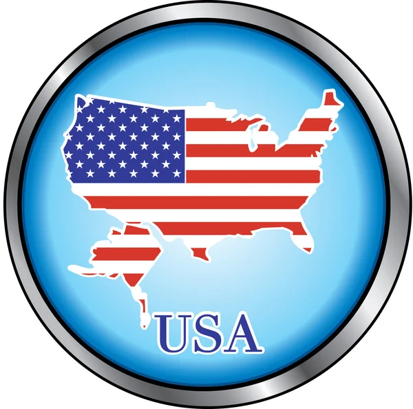 美国圆按钮 — 图库矢量图片