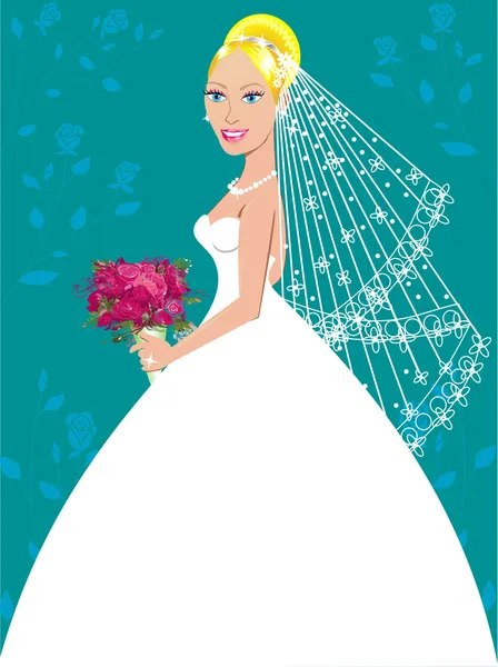 Robe de mariée 3 — Image vectorielle