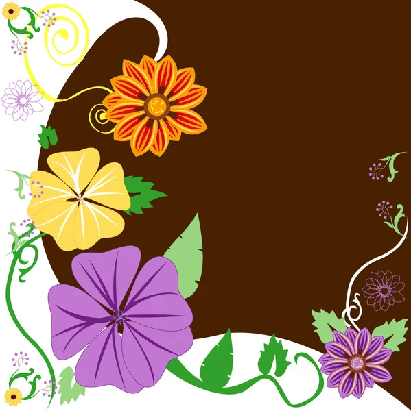 Floral Background 1 Flowers. Can add text. — Stock Vector