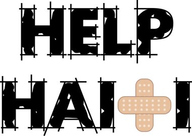 Help Haiti Text 4 clipart
