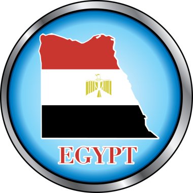 Egypt Round Button clipart