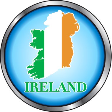 Ireland Round Button clipart