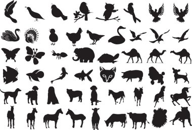 Animal Silhouettes clipart