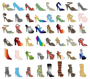 Shoe Silhouettes 3 clipart