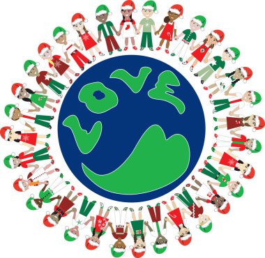 32 çocuklar sevgi Noel dünya