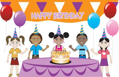 Kids Party 2 clipart