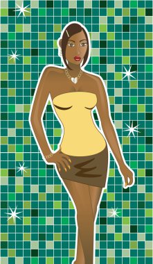 Club Girl 1 clipart