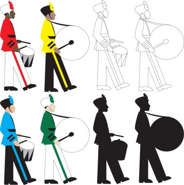 Drummers clipart