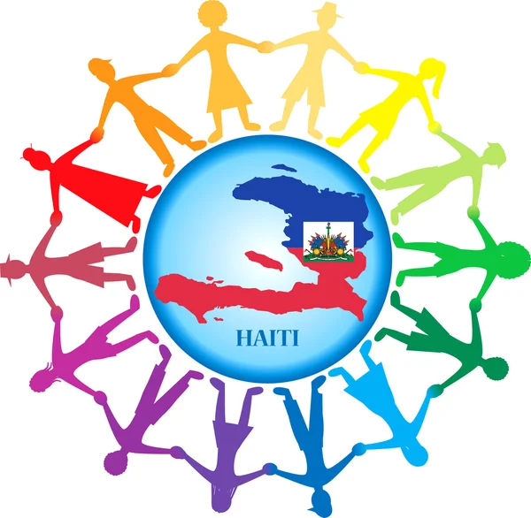 Pomoci haiti 2 — Stockový vektor