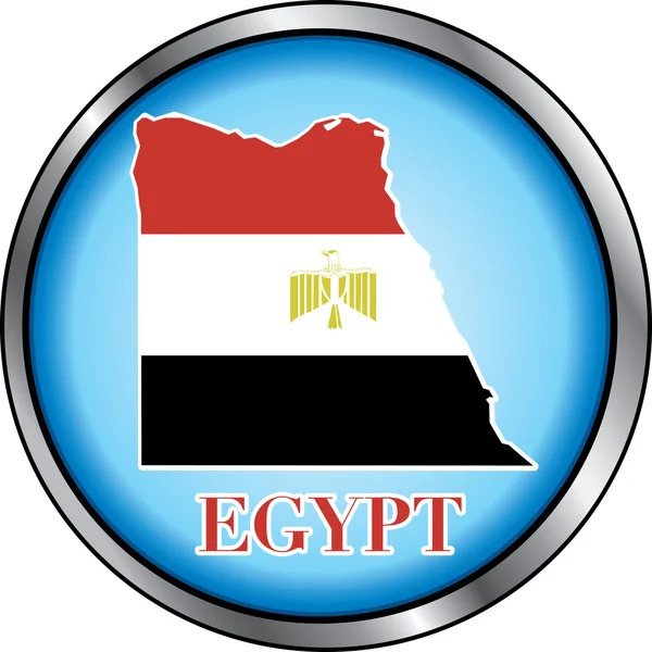 Egito botão redondo — Vetor de Stock