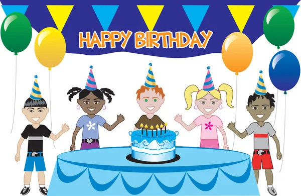 Kids Party 1 — Stock Vector